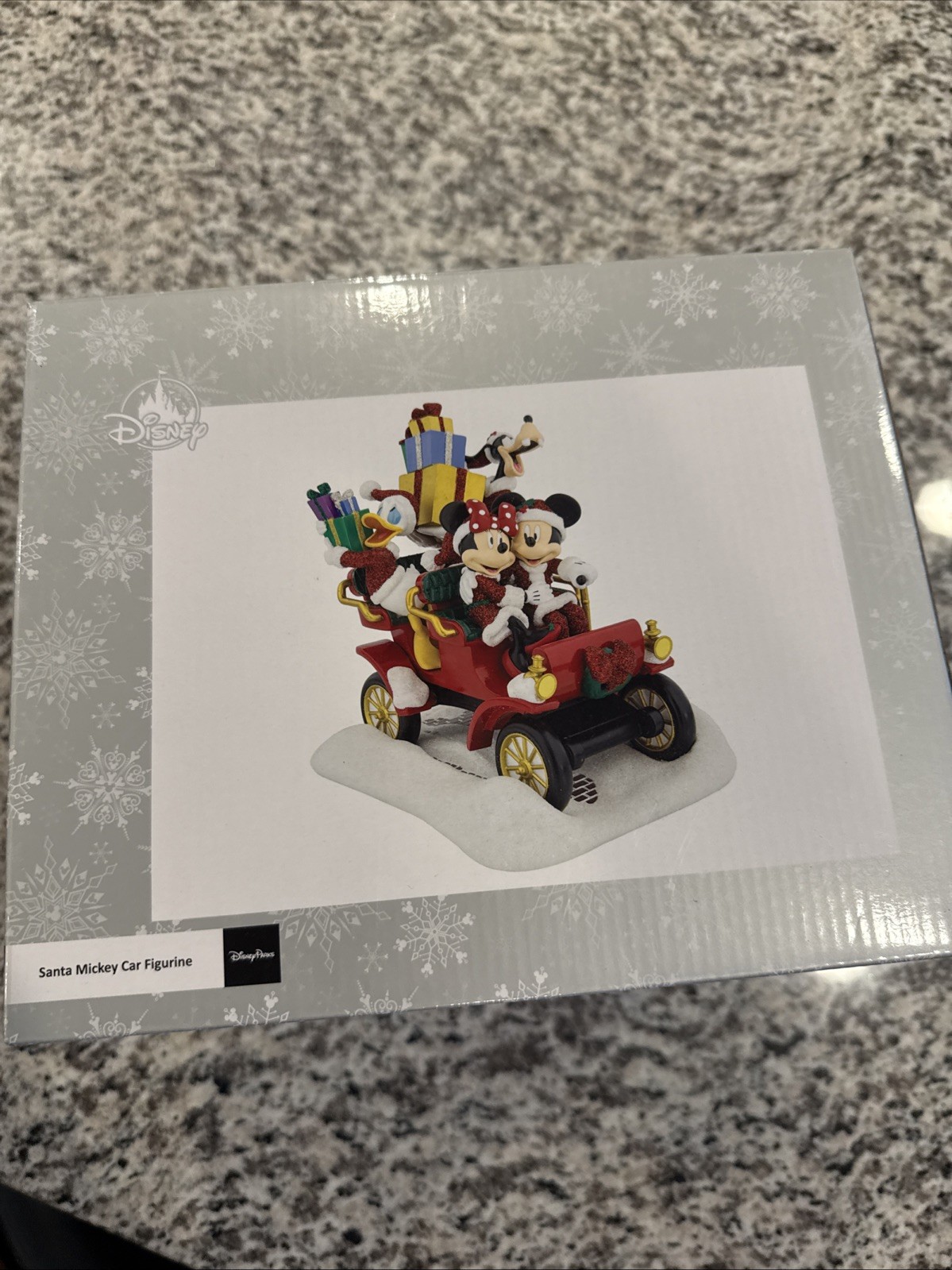 Disney Parks Christmas Santa Mickey Car Figurine FACTORY SEALED NEW RARE