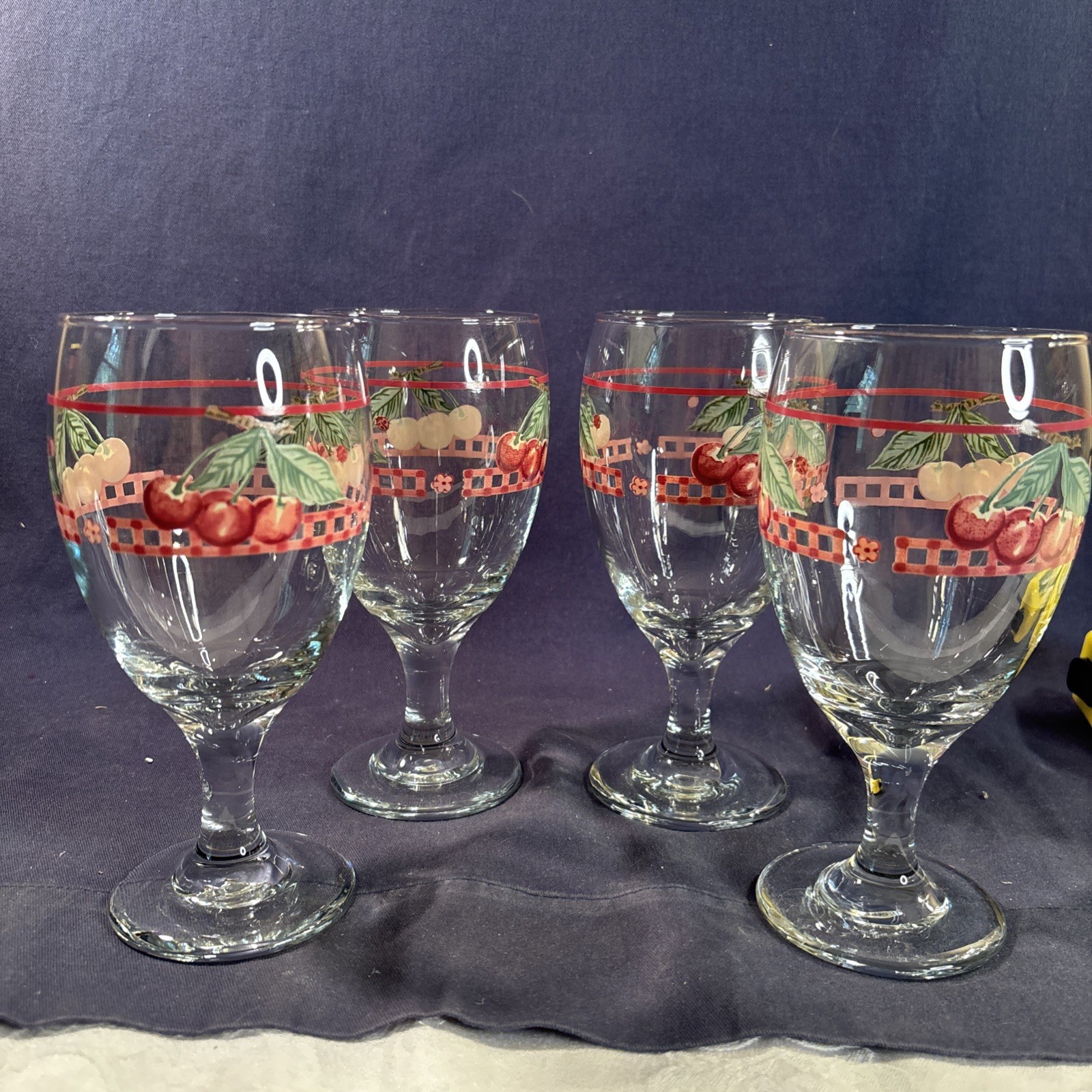 Pfaltgraff Delicious 12oz. Iced Tea Glasses/Goblet Set of 4