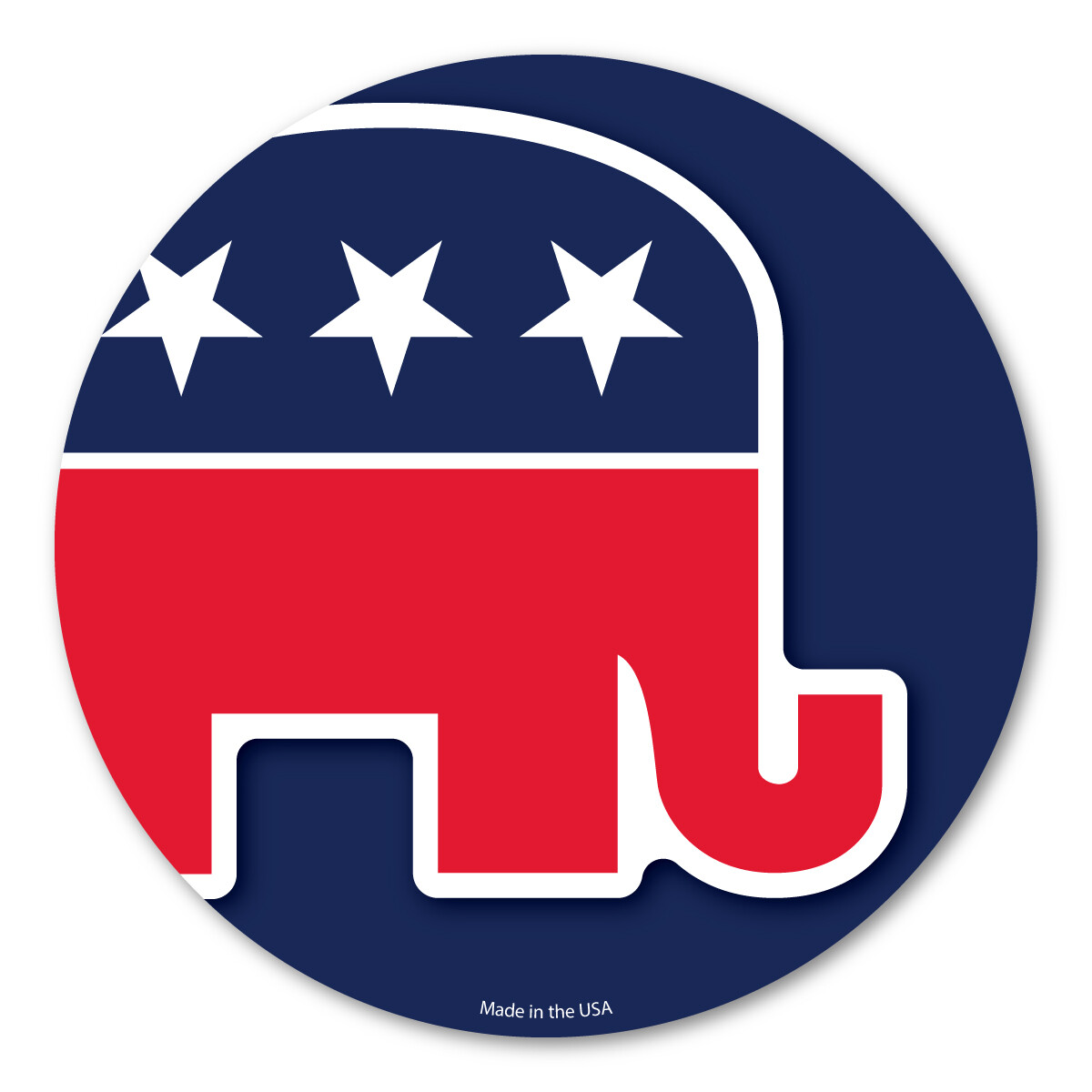 Republican Elephant Circle Magnet Republican Elephant Circle Magnet