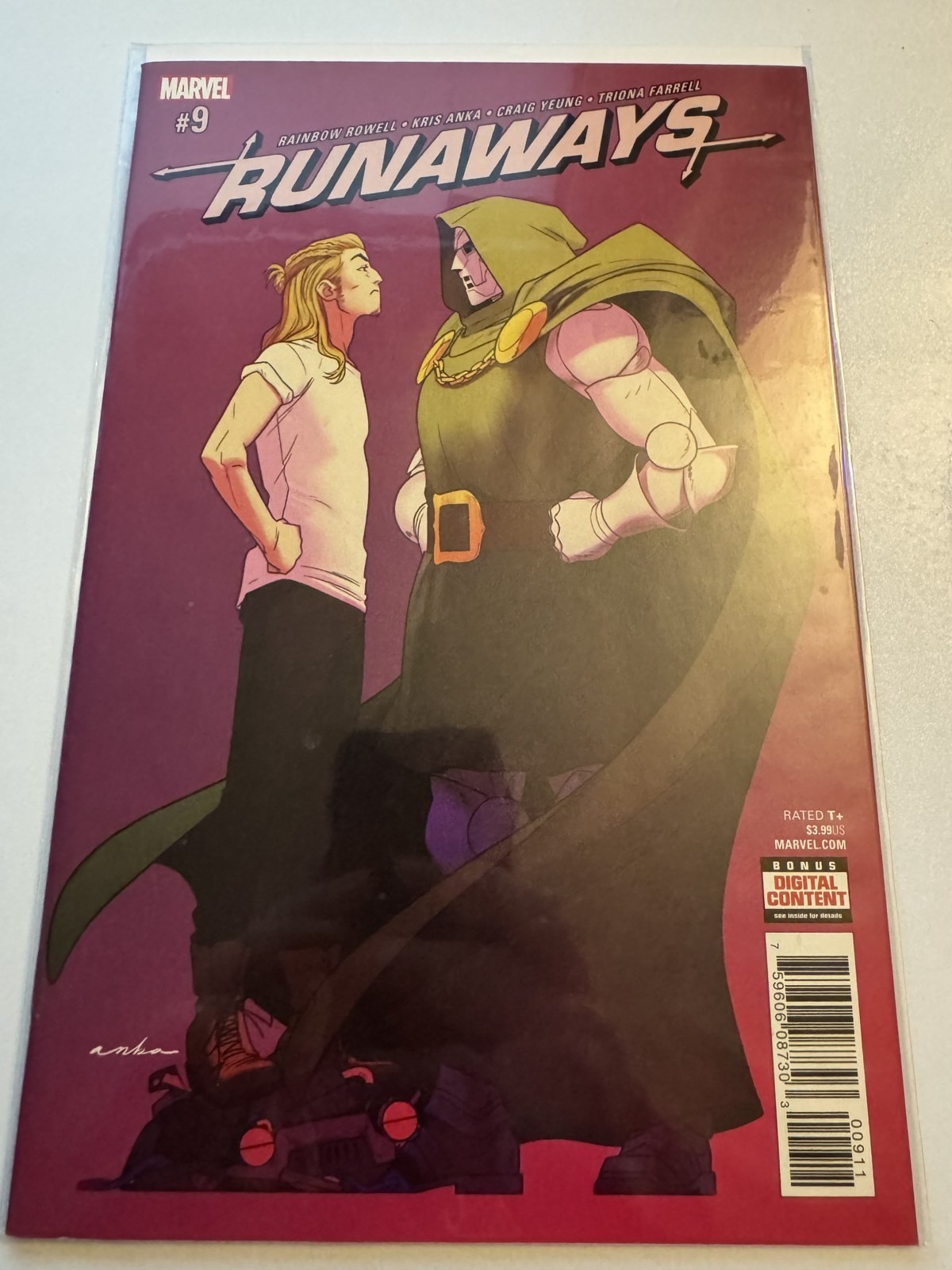 Runaways #9 (2018) Rainbow Rowell Kris Anka Doctor Doom Cover Marvel