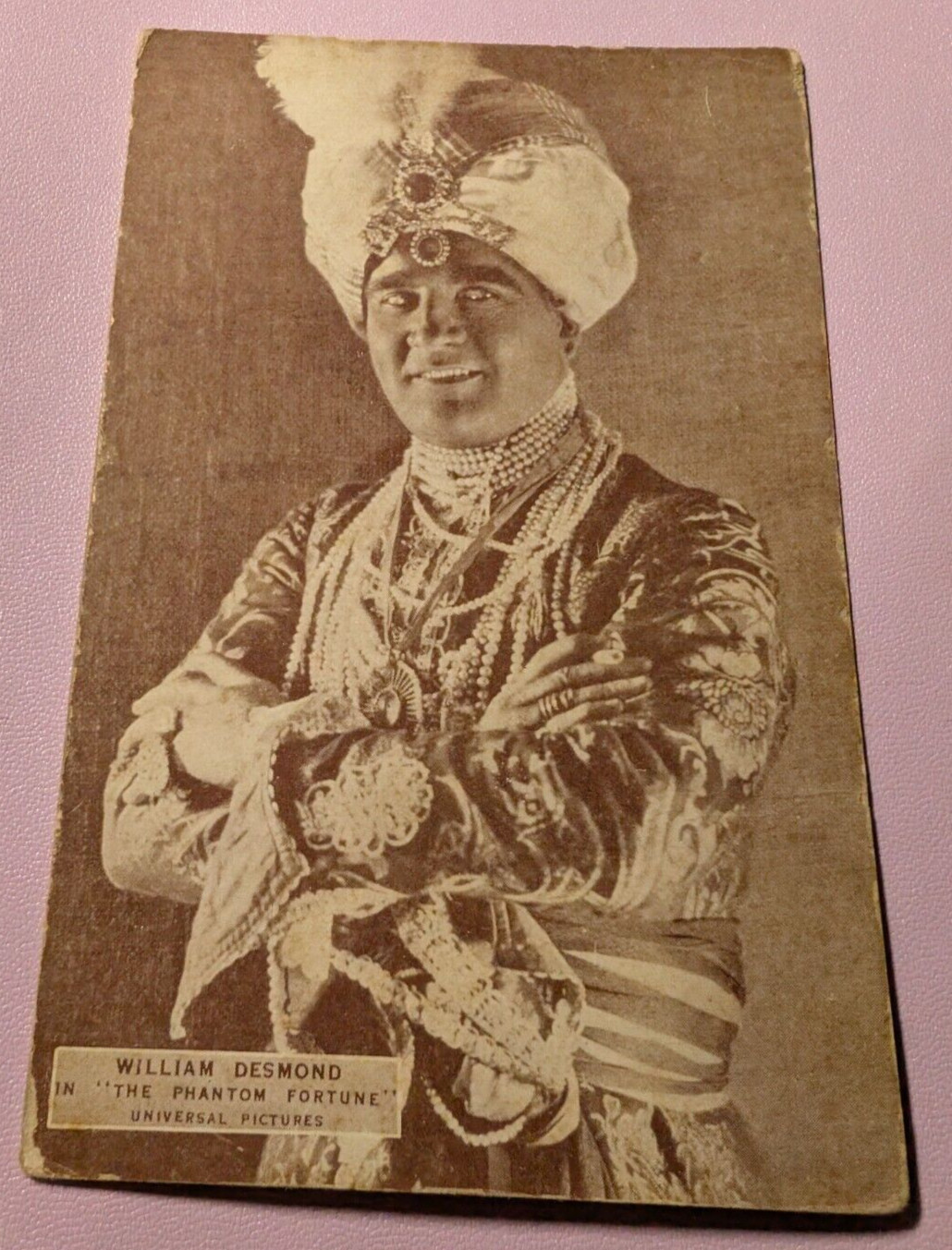 1923  EXHIBIT SUPPLY CO. Hollywood Postcard WILLIAM DESMOND \