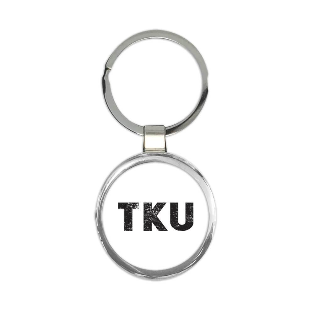 Finland Turku Airport TKU : Gift Round Keychain Airline Travel Pilot