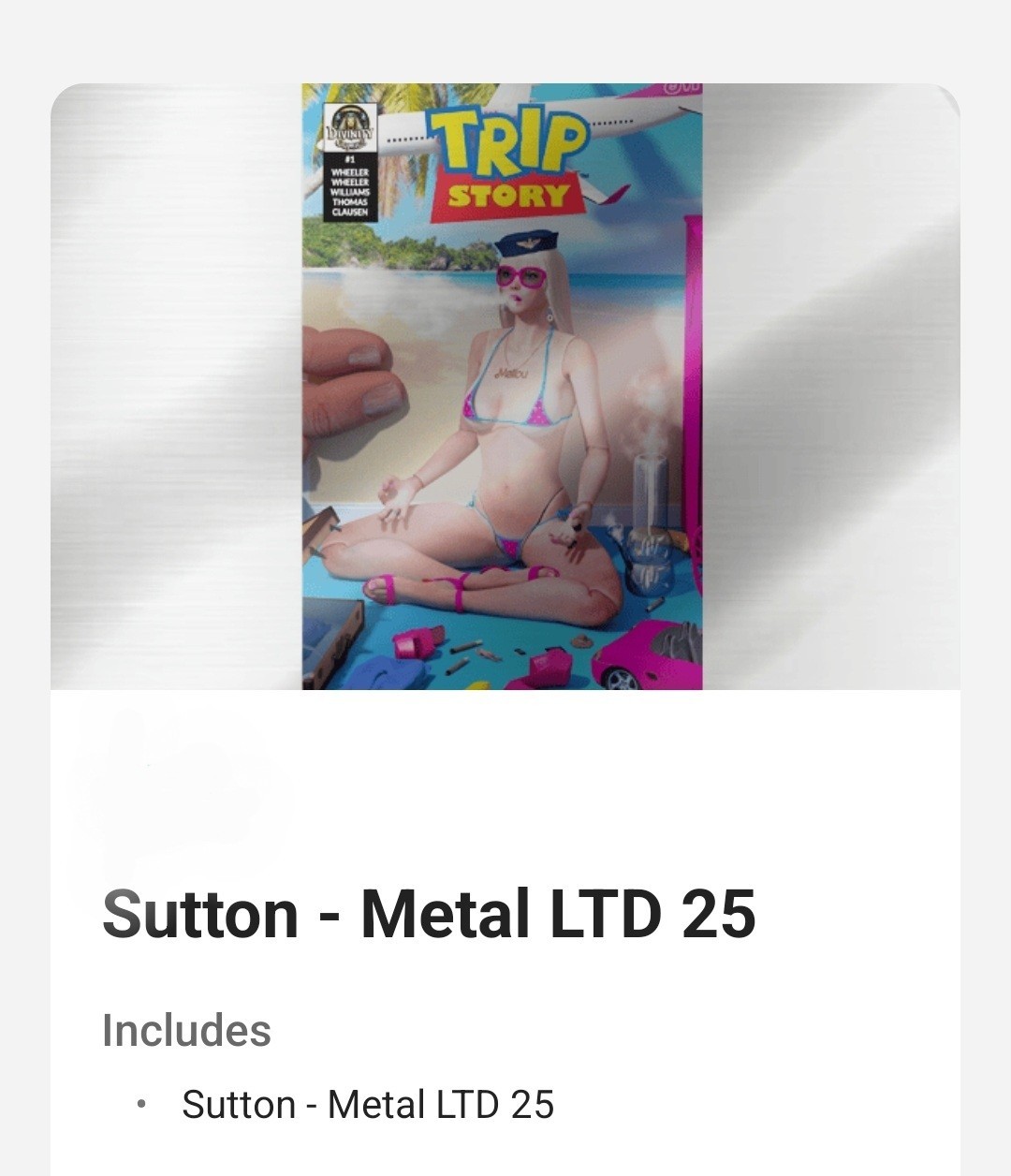 Trip Story Kickstarter Metal Ltd To 25 With KS Sticker 2nd mystery metal 2 books