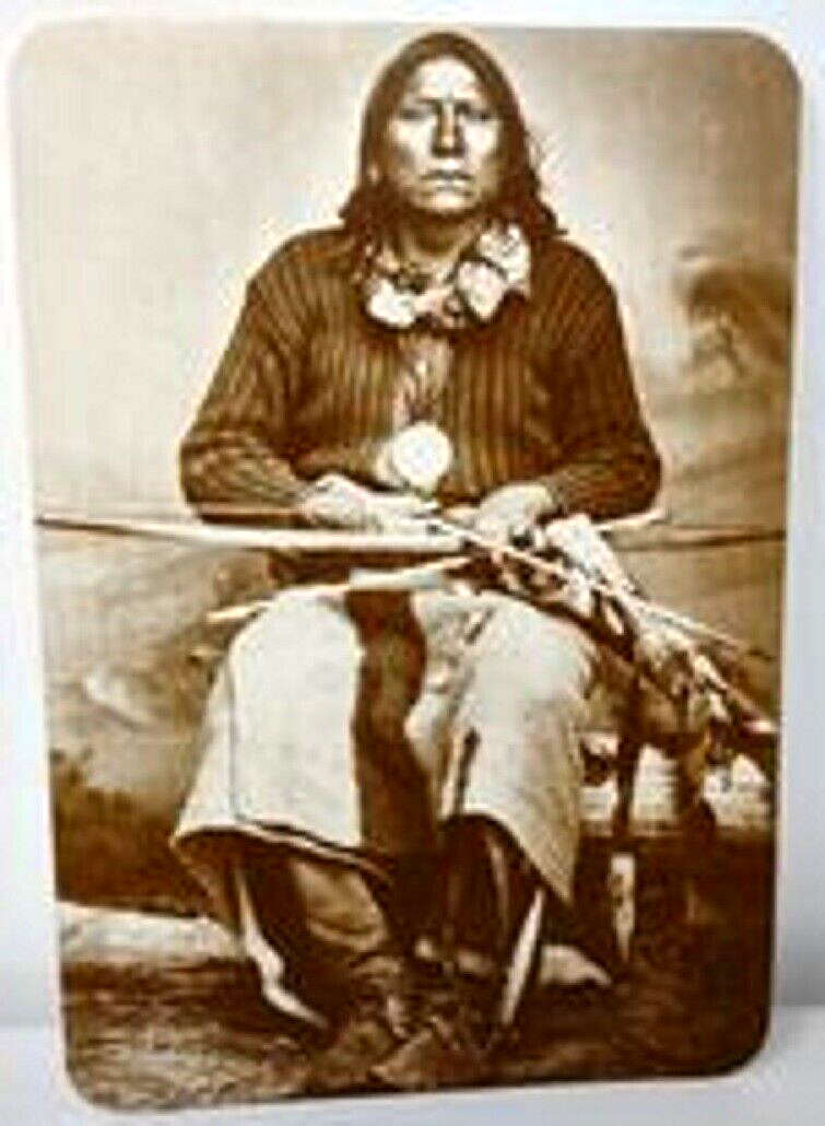 Old West Collectors Series Satanta Chief Of The Kiowa Postcard Unposted