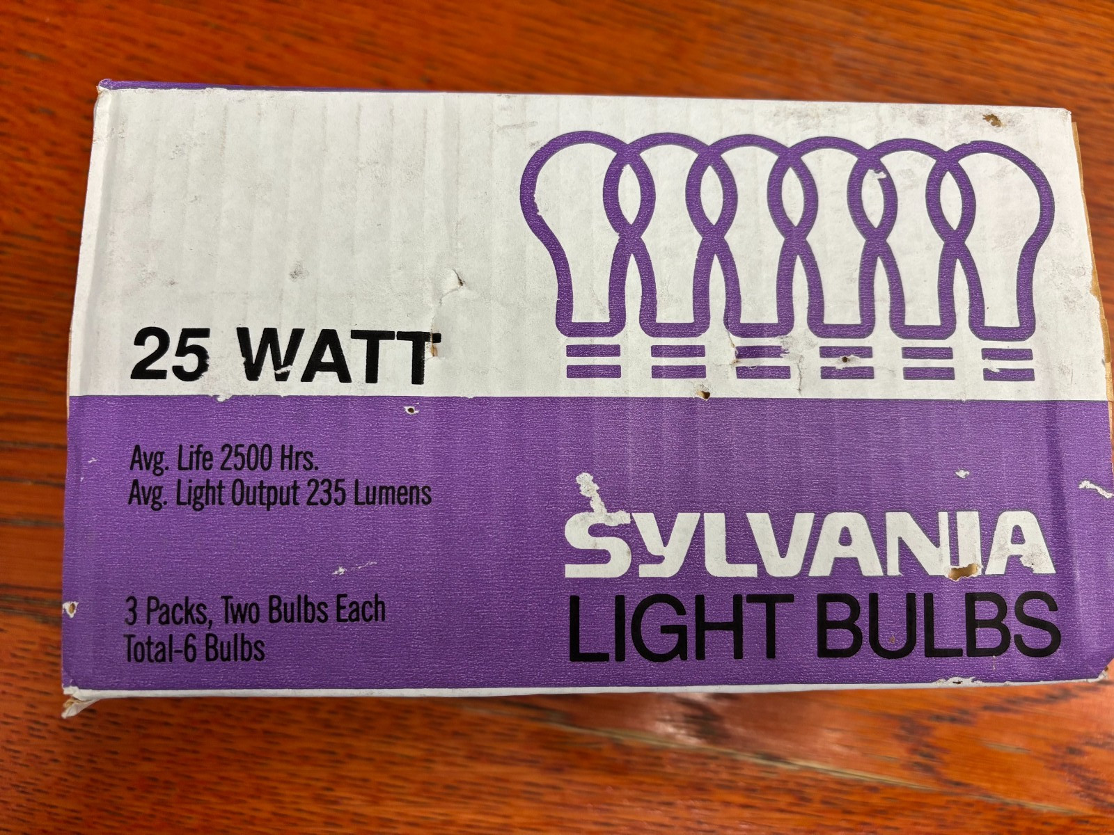 6 Pack Sylvania 25W Soft White A19 Light Bulbs New Sealed