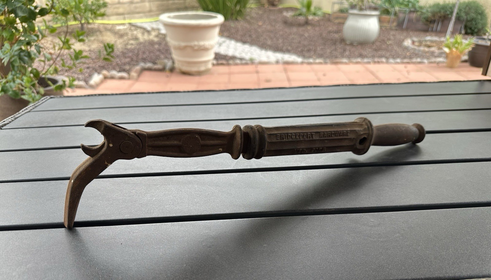 Vintage Bridgeport Hardware No. 56 Sure Grip Nail Puller Farm Tool USA