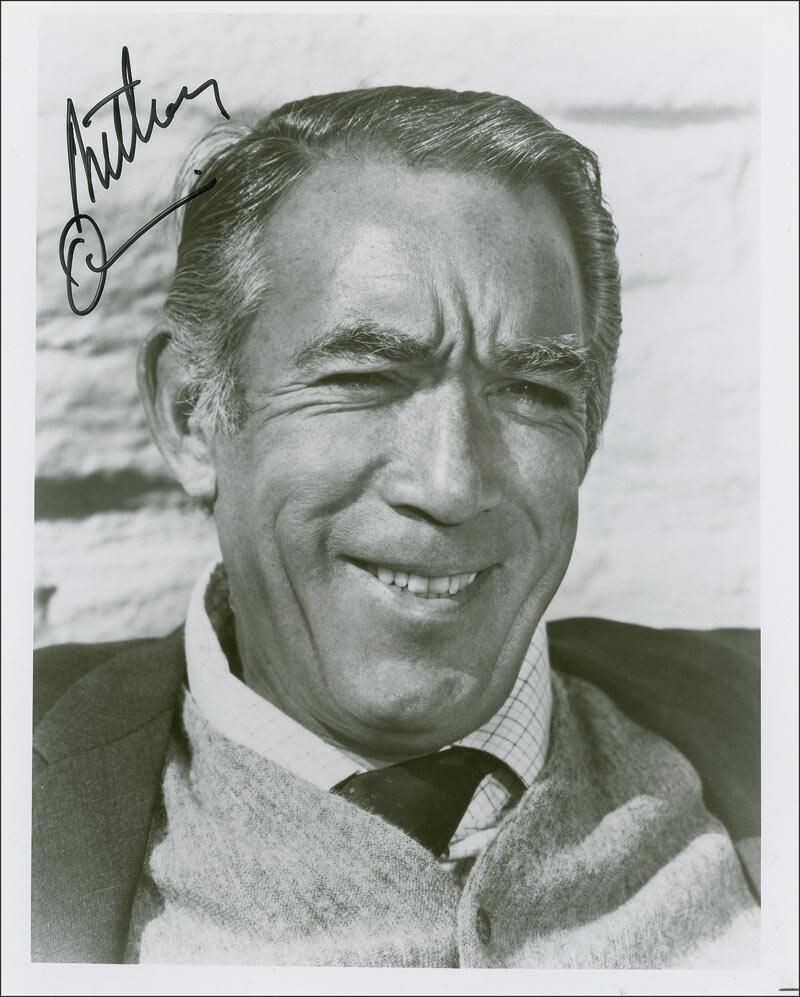 Actor ANTHONY QUINN Facsimile Autograph Reprint of Signed Picture Photo 8x10 Actor ANTHONY QUINN Facsimile Autograph Reprint of Signed Picture Photo 8x10