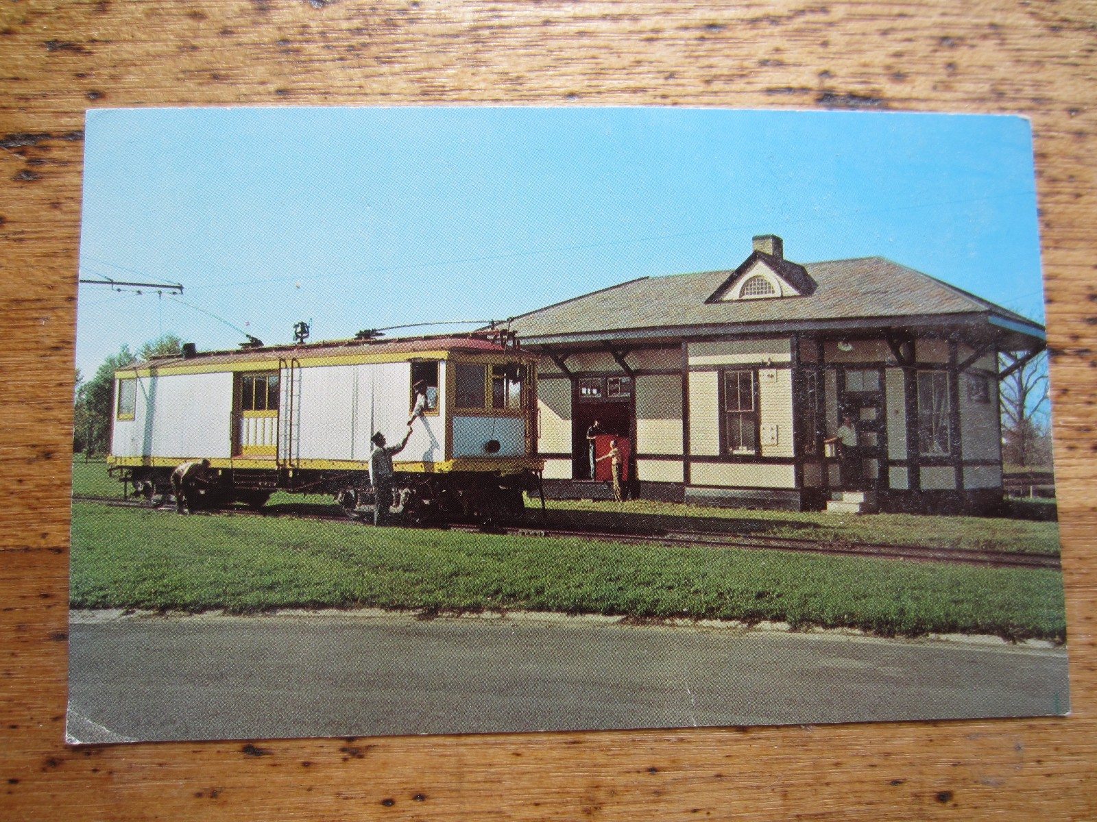 Trolley Freight Car Postcard Trolleyville B&O Cleveland Ohio
