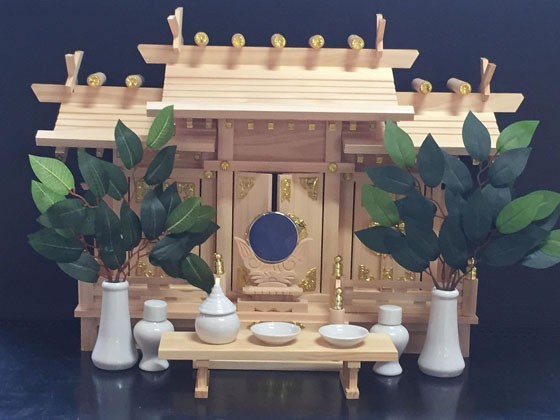 Kamidana no Sato Nagomi Japanese Wooden Shinto Shrines Alter Household Kamidana
