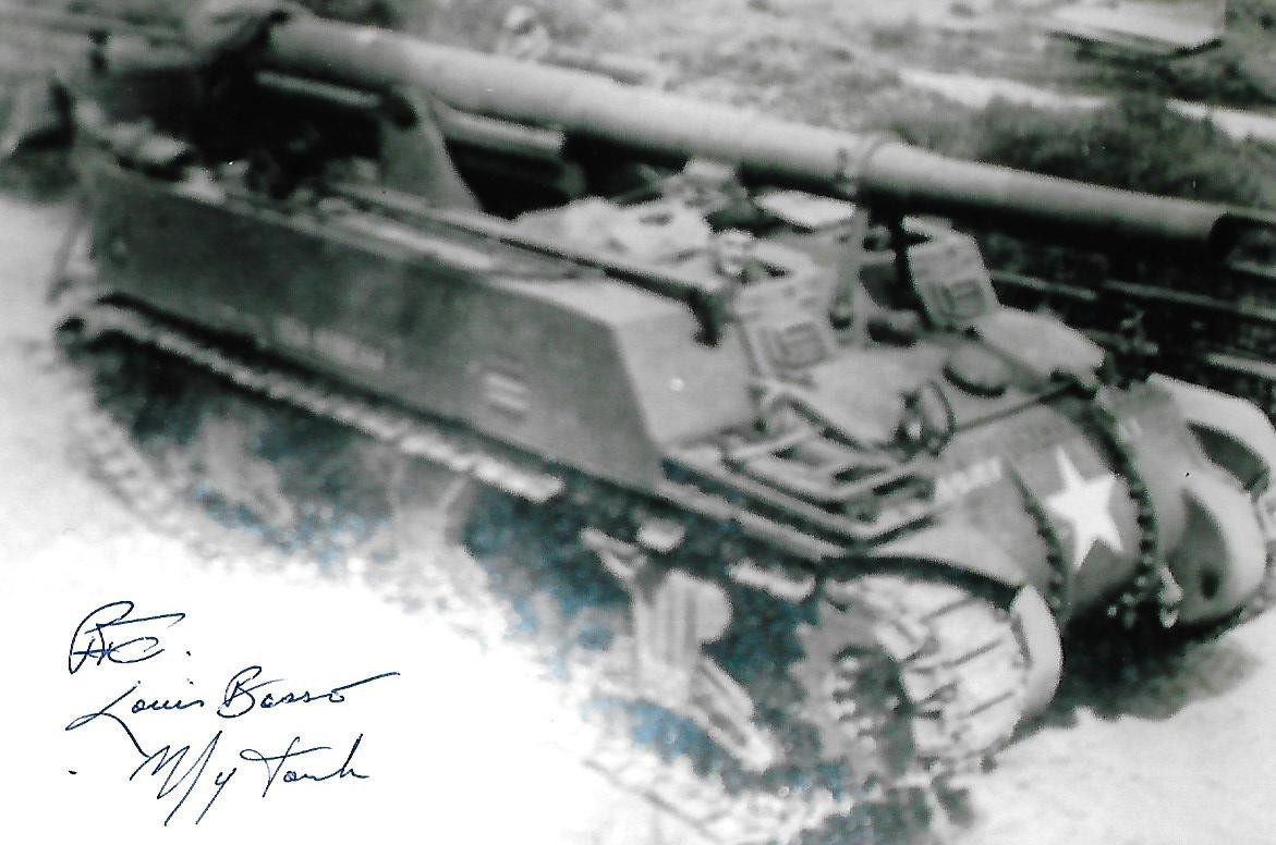 Louis Basso autographed 4x6 photo Battle of Hurtgen Forest WW II Rare COA LOOK