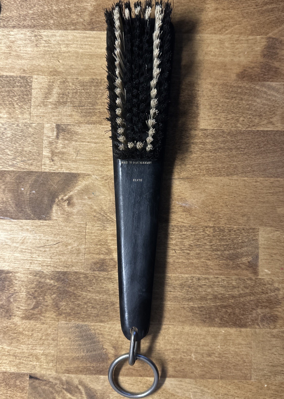 Vintage ELYTE  Leather Swank Hair/Clothes Lint Brush, Made In West Germany