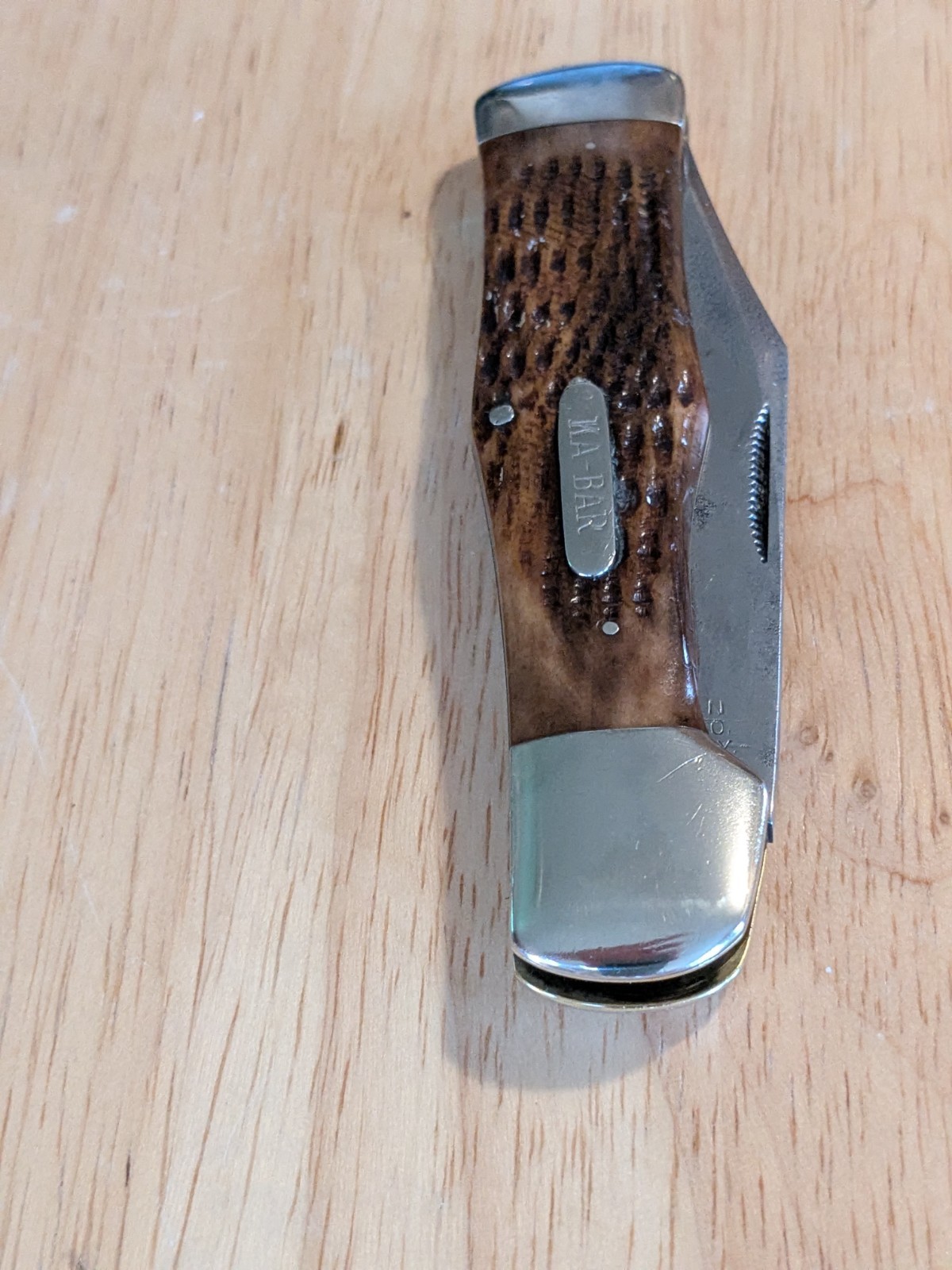 Rare Early Ka-Bar Large Coke Bottle Hunter Knife. Union Stamp. Nice Knife Rare Early Ka-Bar Large Coke Bottle Hunter Knife. Union Stamp. Nice Knife