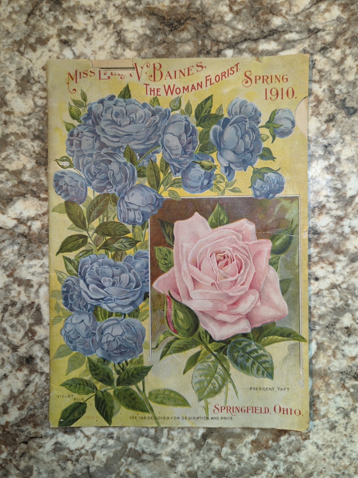 1910 The Woman Florist, Miss Ella V Baines Spring Illustrated Catalogue