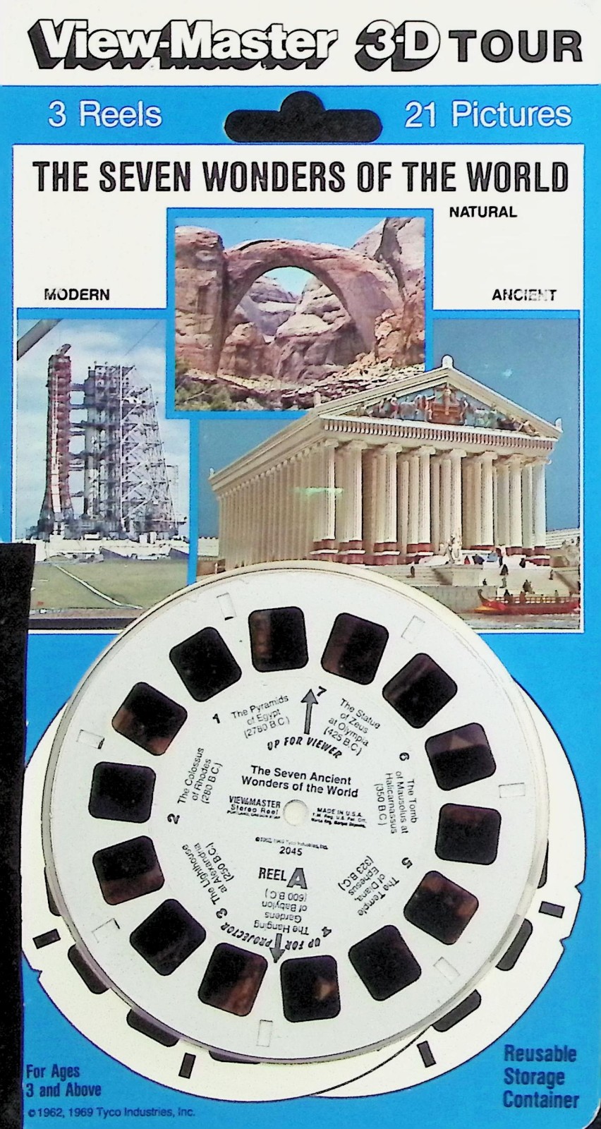 The Seven Wonders Of The World 3d View-Master 3 Reel Packet