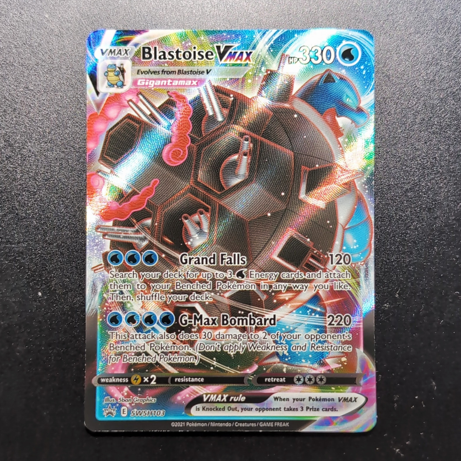 Blastoise VMAX Promo SWSH103 Pokemon English - NM
