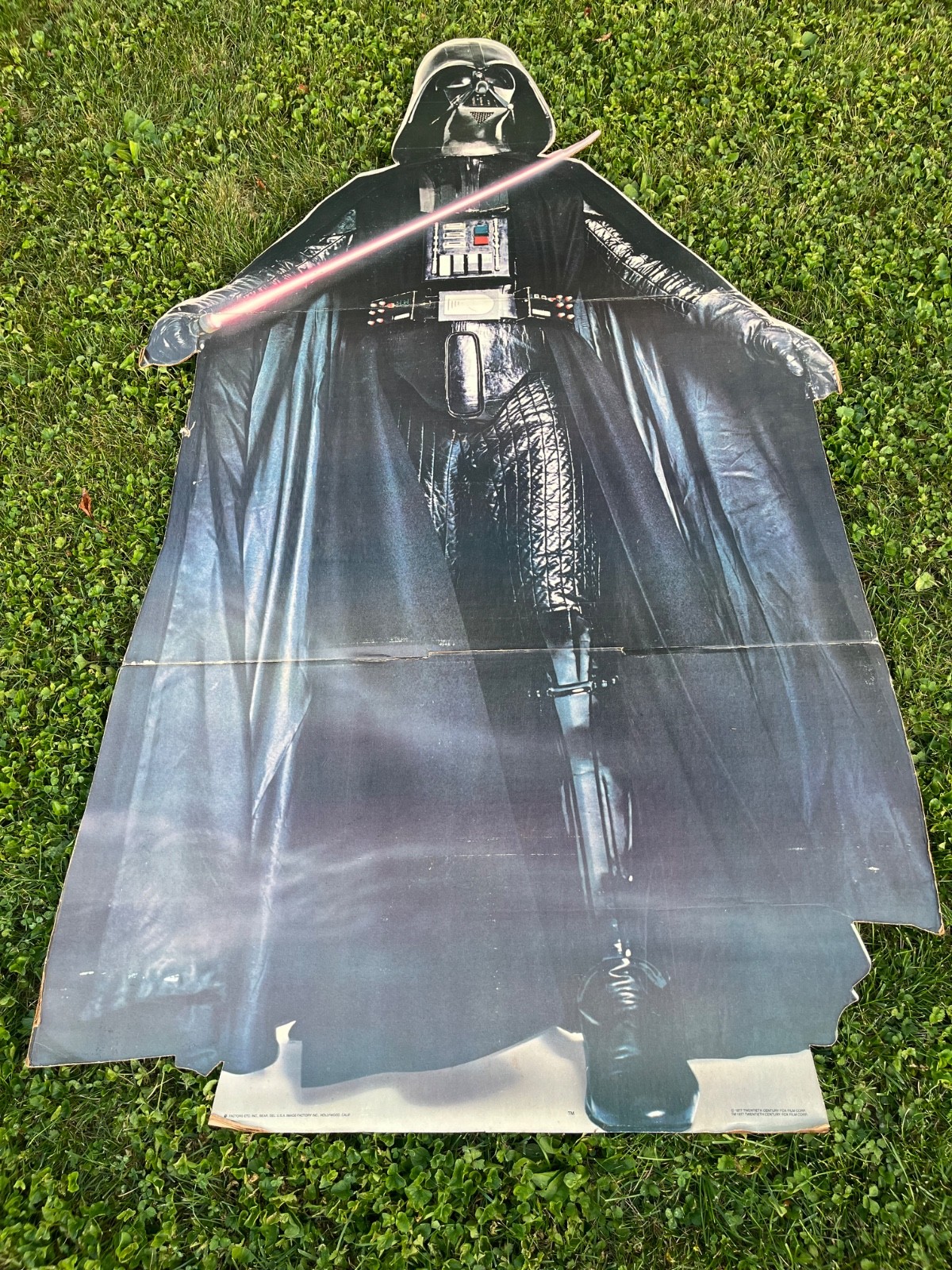 Vintage Star Wars Darth Vader Standee Display Factors 1977 69 inches tall
