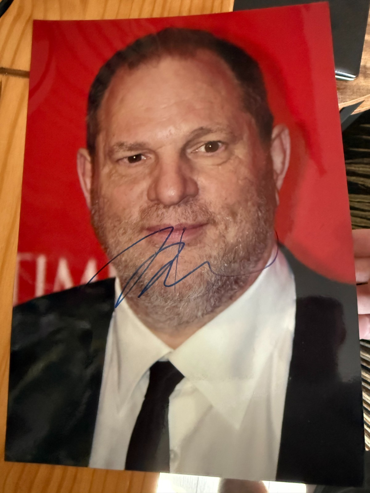 Harvey Weinstein Miramax Film Producer Signed Autograph photo