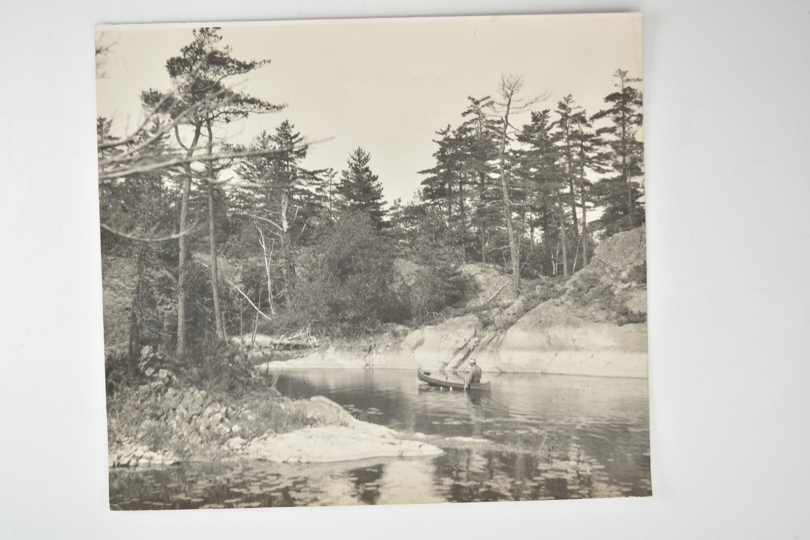 Canoeist French River Ontario Canadian National Railways c1920s VTG Photo