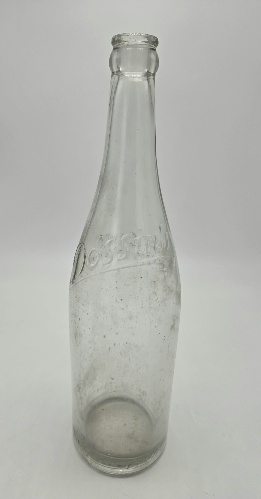 Antique Dossin\'s Glass Bottle (Detroit, Michigan) High Grade Beverage, 24 Ounce
