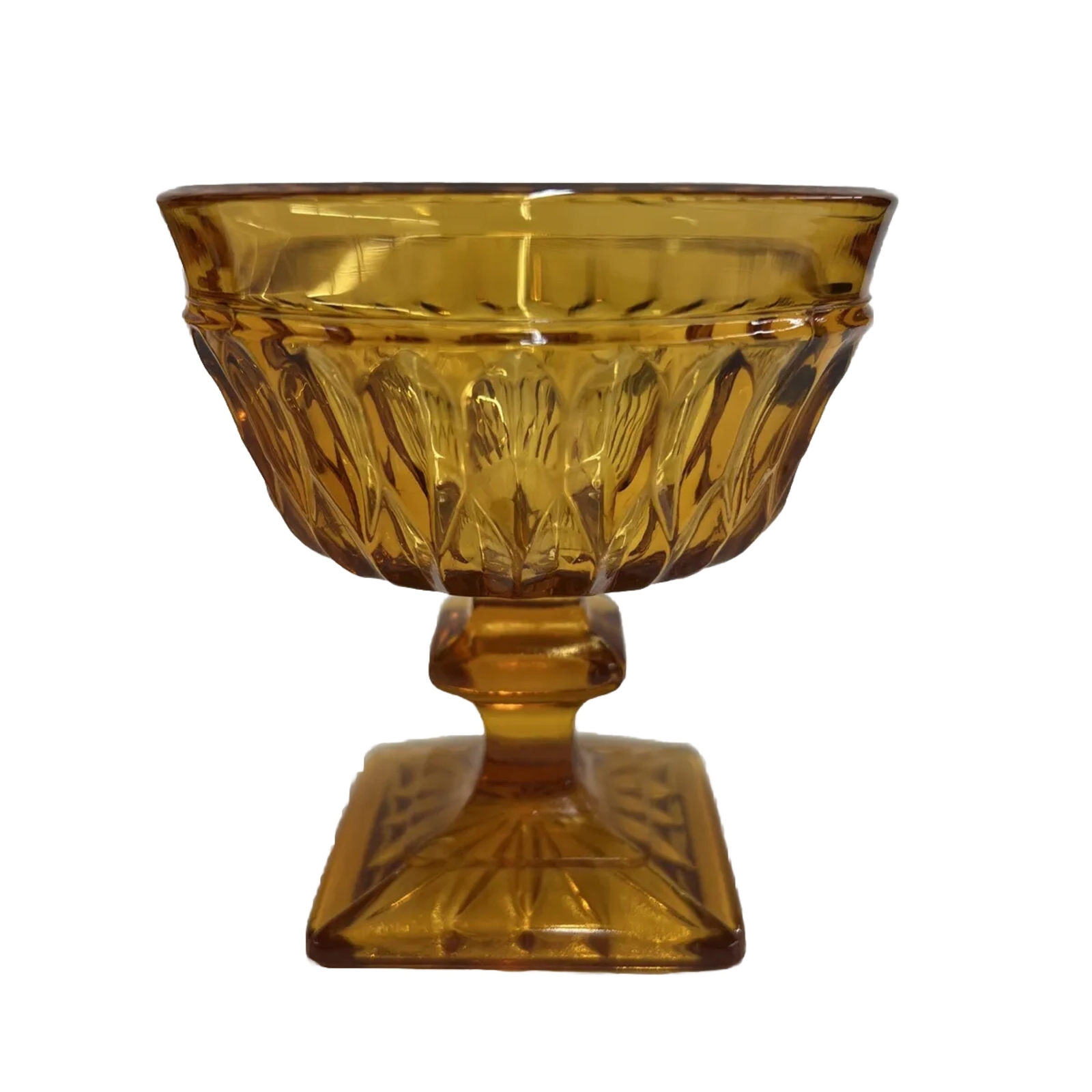 AMBER INDIANA GLASS  Sherbet Dish Mt Vernon 6 oz VINTAGE Replacement