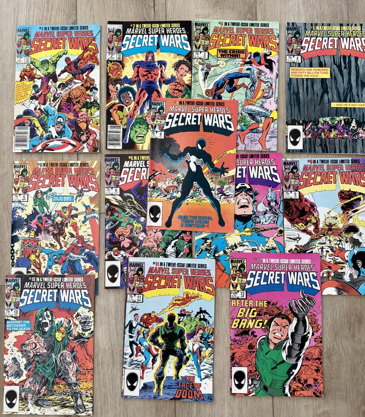 Marvel Super Heroes Secret Wars 1-12 (Marvel 1984) w/#8 - VF/NM Full Set