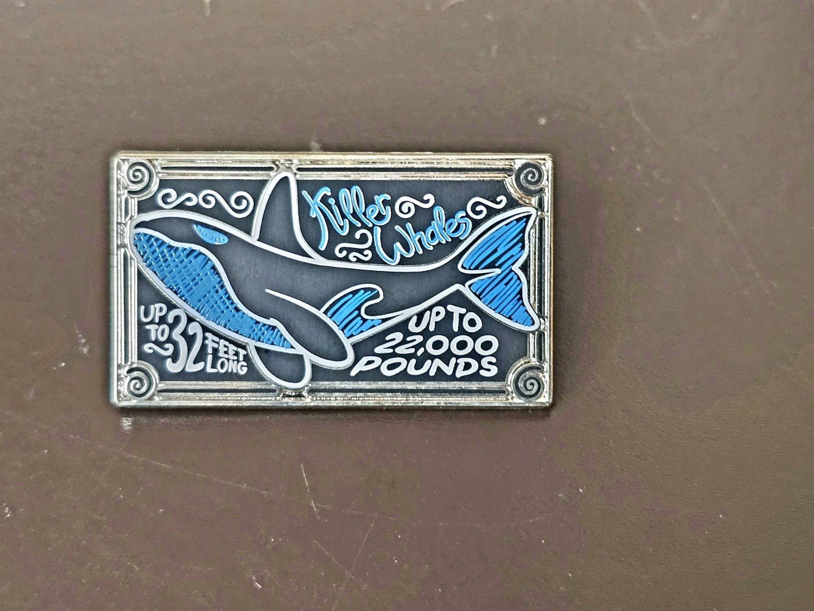 SeaWorld Chalk Art Killer Whale Orcas Shamu Pin Blind Box Mystery