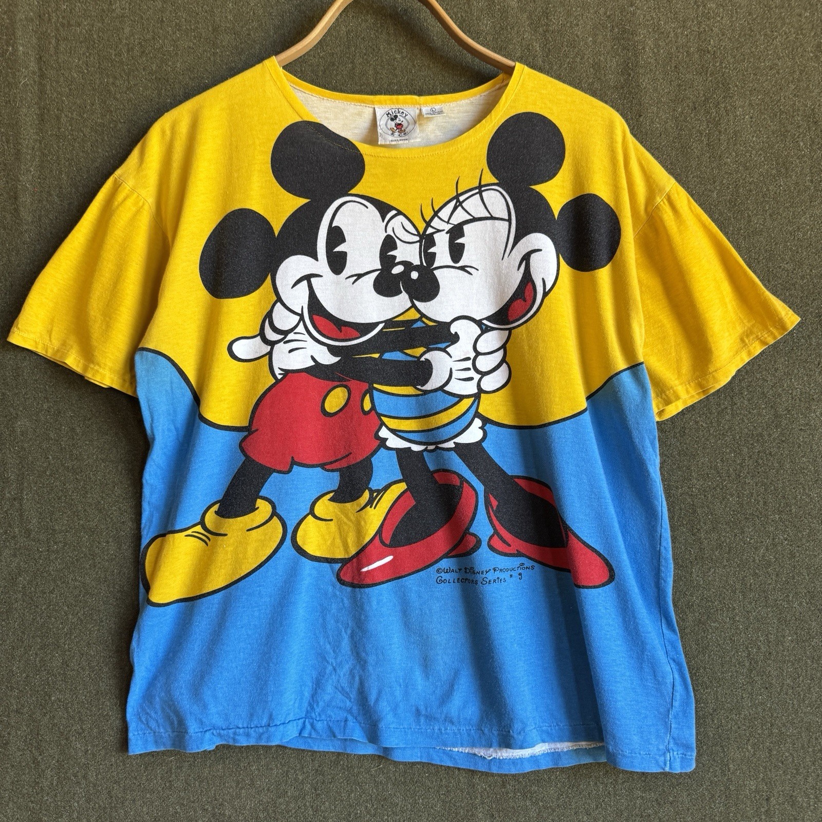 Vintage 80s Mickey Minnie Mouse Collectors Series Walt Disney Productions Shirt