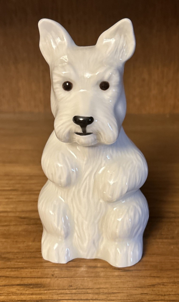 Vintage Wade England West White Terrier Coin Bank