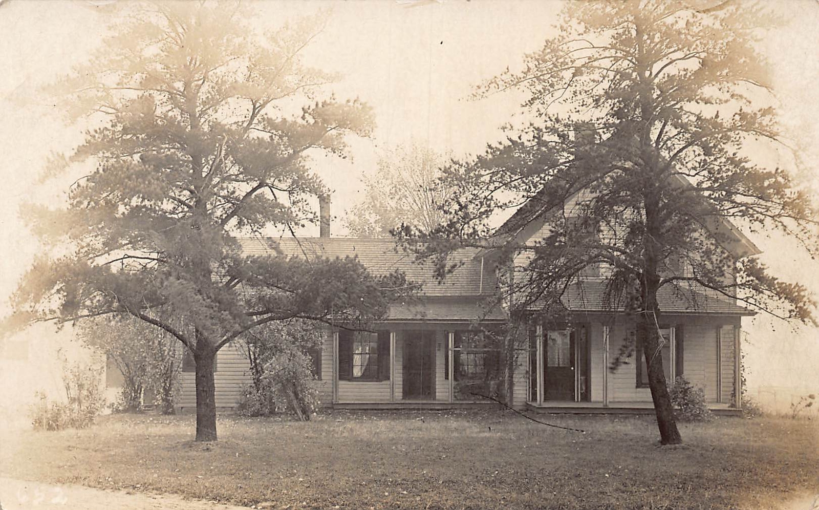 J71/ North Royalton Ohio RPPC Postcard c1910 Wilshire Residence Leiter 414