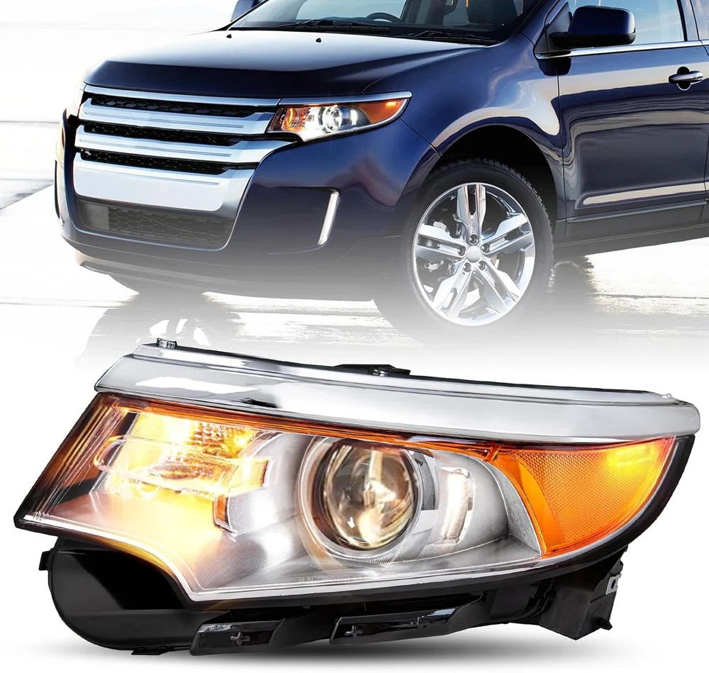 Headlight Assembly Replacement Fit for 2011-2014 Ford Edge Projector OE Style He