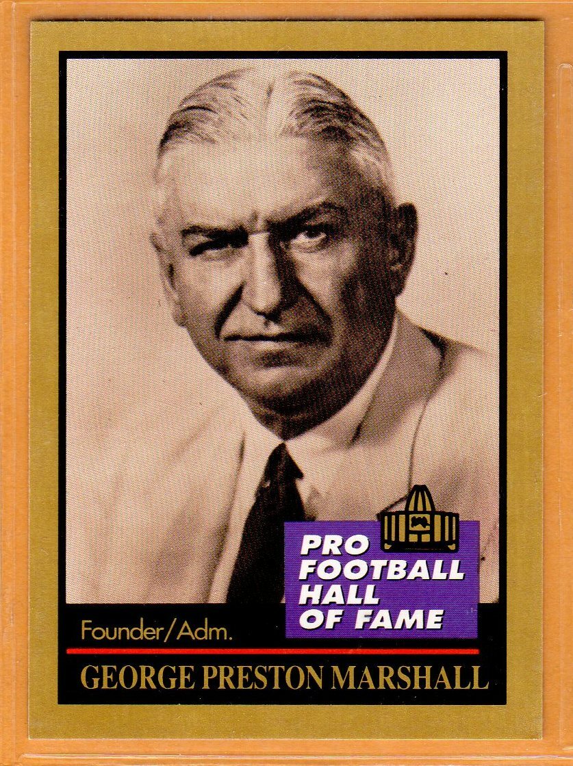 George Preston Marshall(Washington Redskins)Pro Football Hall Of Fame Card/1991