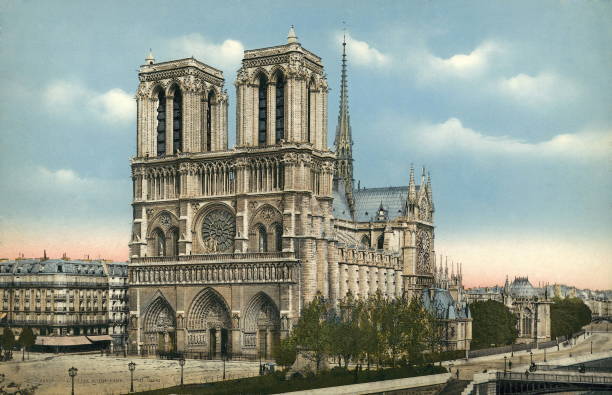 Paris The Notre-Dame Cathedral 1905 Old Photo Paris The Notre-Dame Cathedral 1905 Old Photo