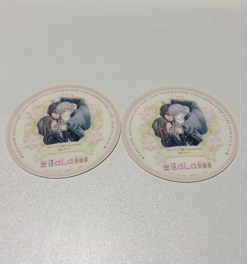 Lala Hello Kitty Vampire Knight Collaboration Acrylic Coaster 14+