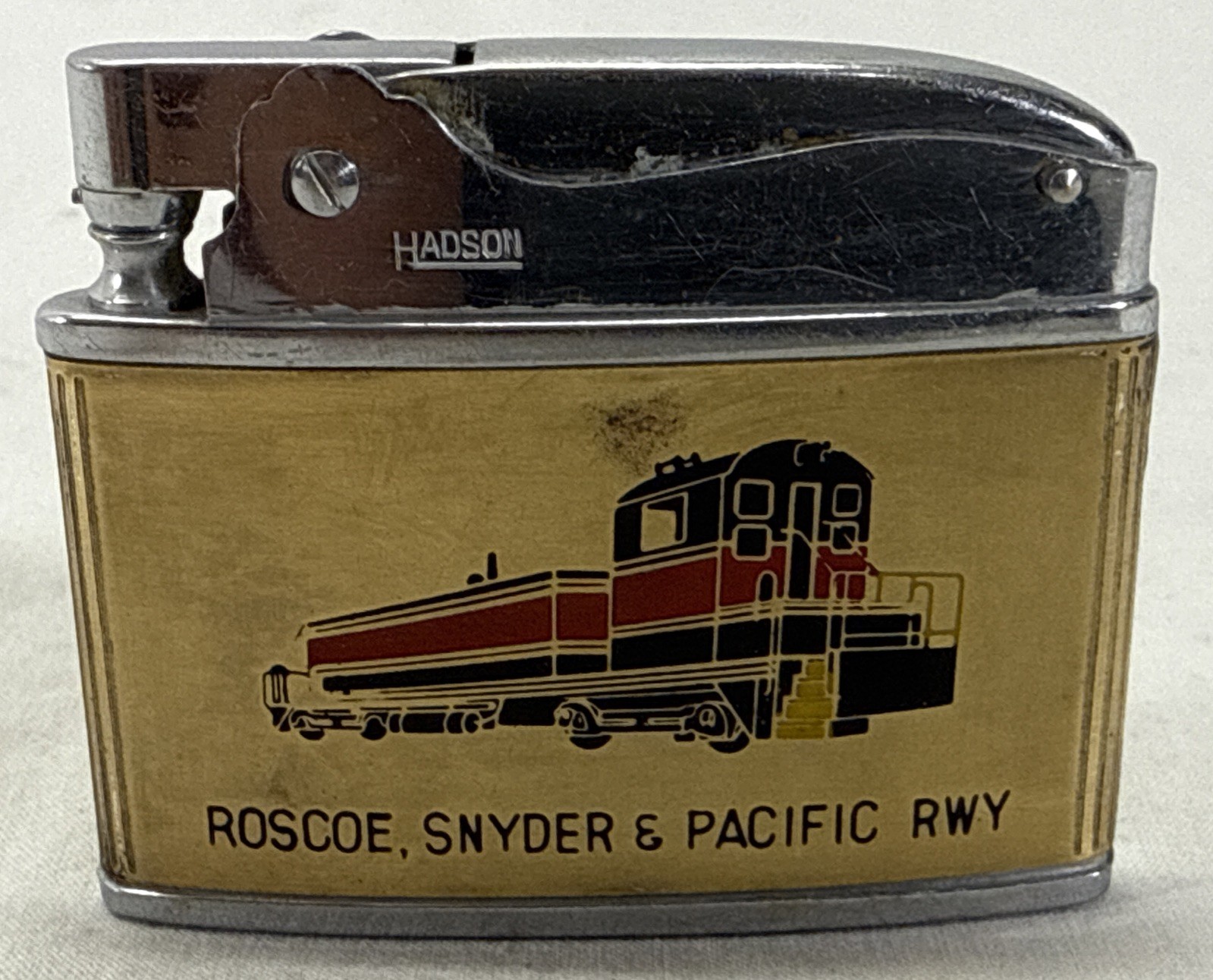 Vintage Hadson Lighter - Roscoe, Snyder & Pacific Railway - RARE