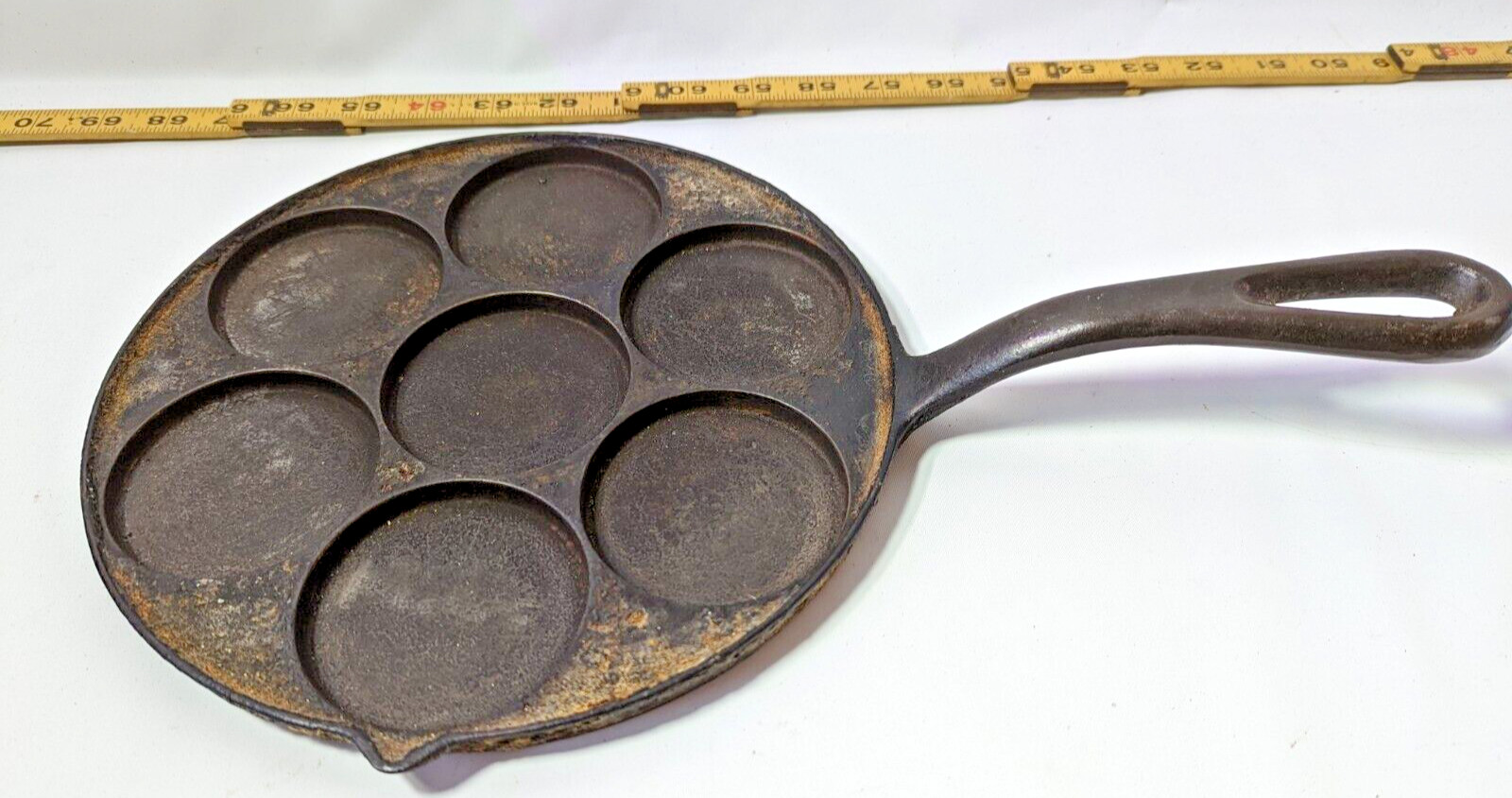 Alfred Andersen & Co  Cast Iron Palette 2980 Fry Pan Minn late 1800s Antique