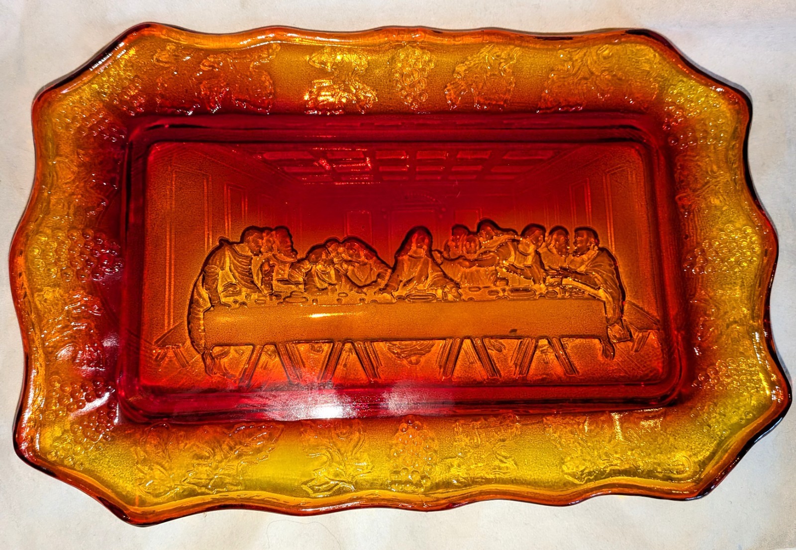 Vintage Indiana Tiara Glass Amberina Amber \ Vintage Indiana Tiara Glass Amberina Amber \