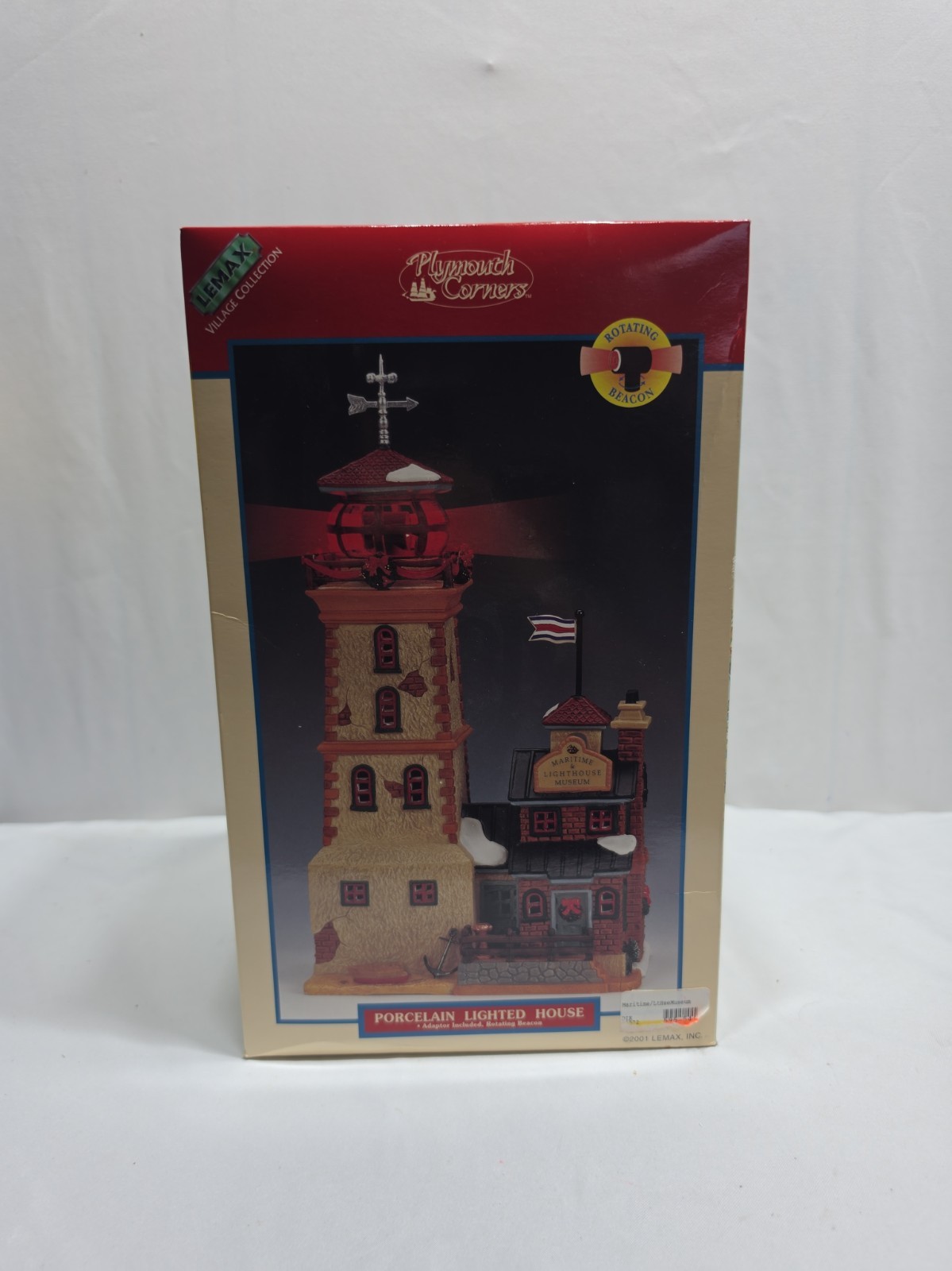 Lemax Porcelain Lighted House MARITIME LIGHTHOUSE MUSEUM Christmas 2001