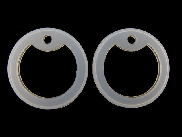 4 Clear Silicone Military Army Dog Tag Silencers Rubber Silencer