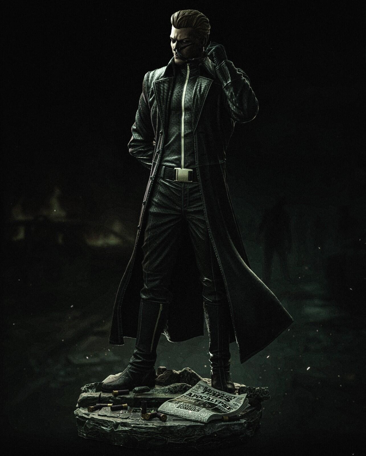 1:8 Albert Wesker Resident Evil Fan Art UNPAINTED High Quality Garage Kit