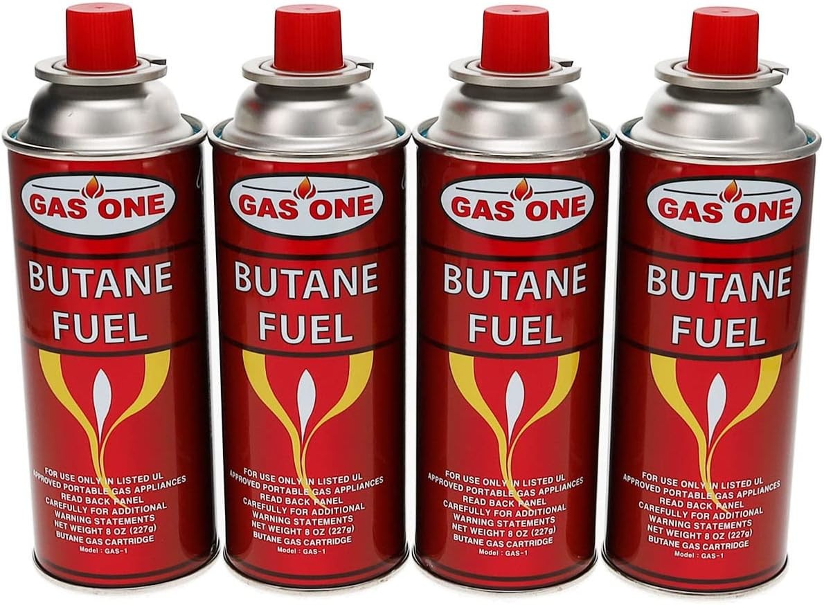 GasOne Butane Fuel Canister 8 oz (4 pack) GasOne Butane Fuel Canister 8 oz (4 pack)