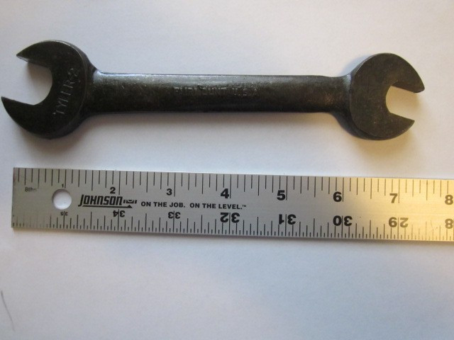 Vintage Fairmount  -TYLER-2  Open End Wrench, 3/4  AND 9/16  inch  7 INCHES LONG