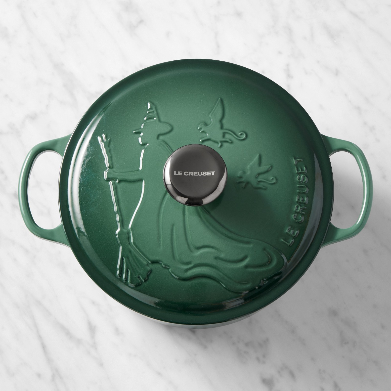 Wicked x Le Creuset Signature Enameled Cast Iron Round Dutch Oven,4.5-Qt,Elphaba