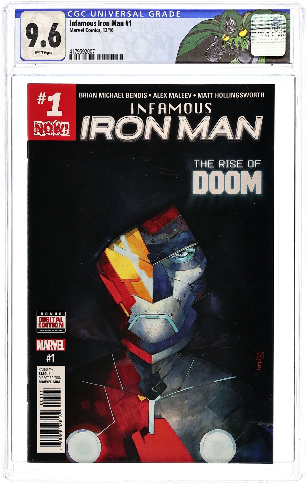 Infamous Iron Man 1A Maleev CGC 9.6 2016 4179592007