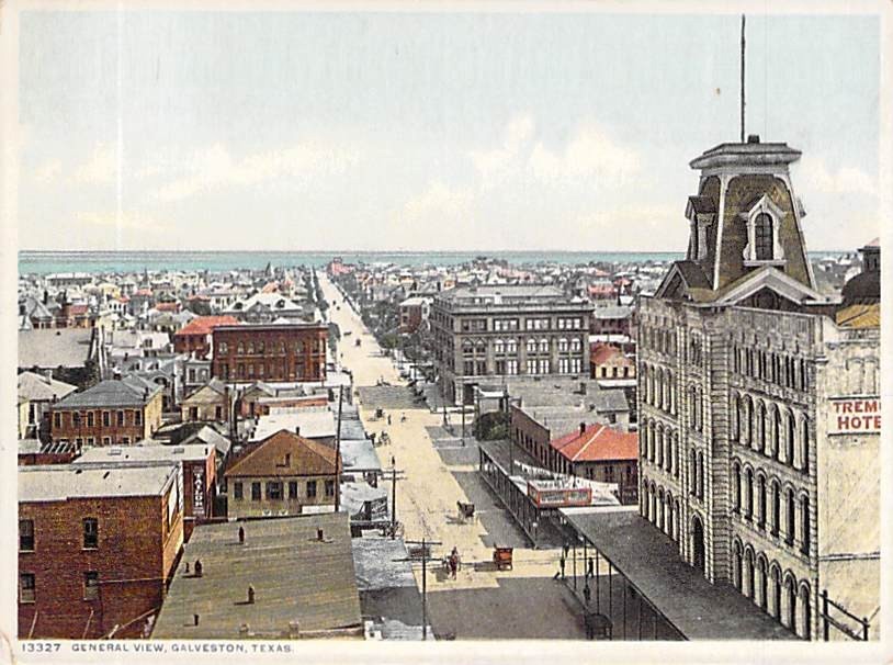 General View, Galveston, Texas, Detroit Pub.
