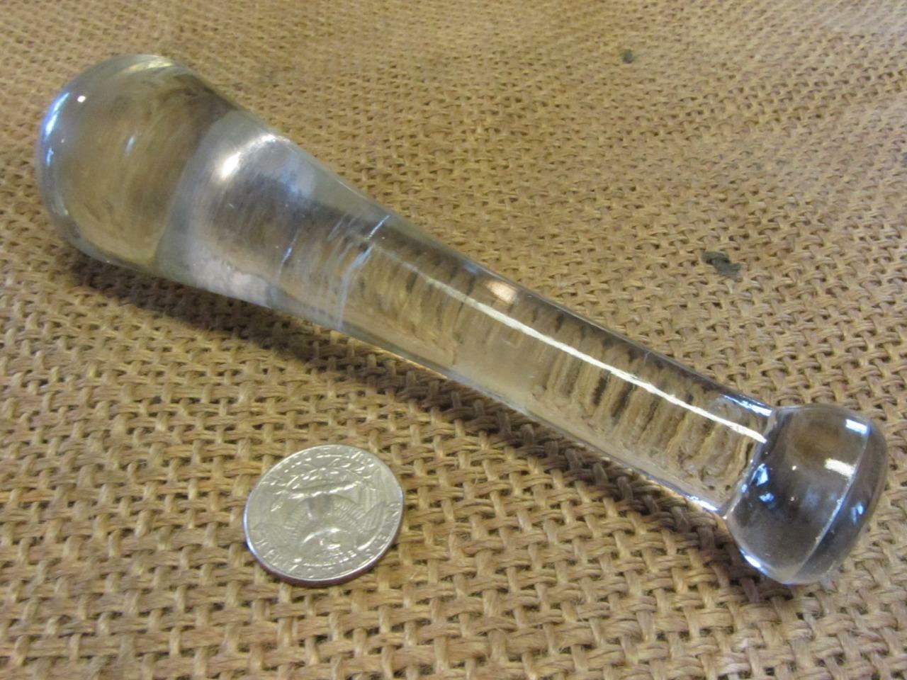 Vintage Doctor Pharmacist Glass Pestle Instrument Antique Mortar Drug 10202