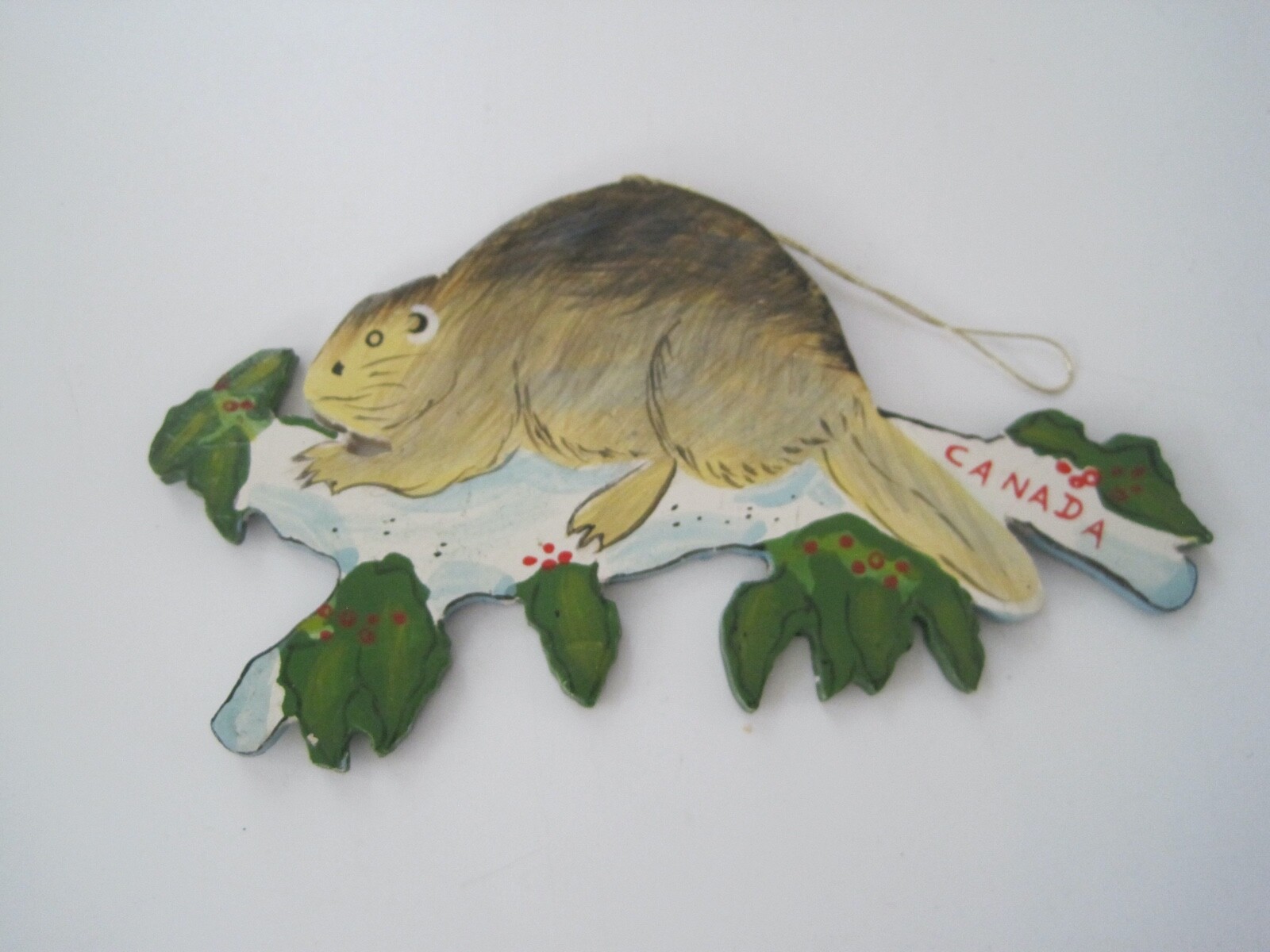 Canada Beaver Souvenir Hand Painted Ornament