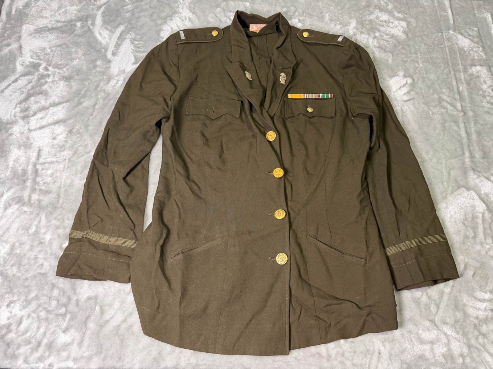 WWII WAC US Army Women\'s Chocolate Brown Dress Uniform Jacket 1940s WWII WAC US Army Women\'s Chocolate Brown Dress Uniform Jacket 1940s