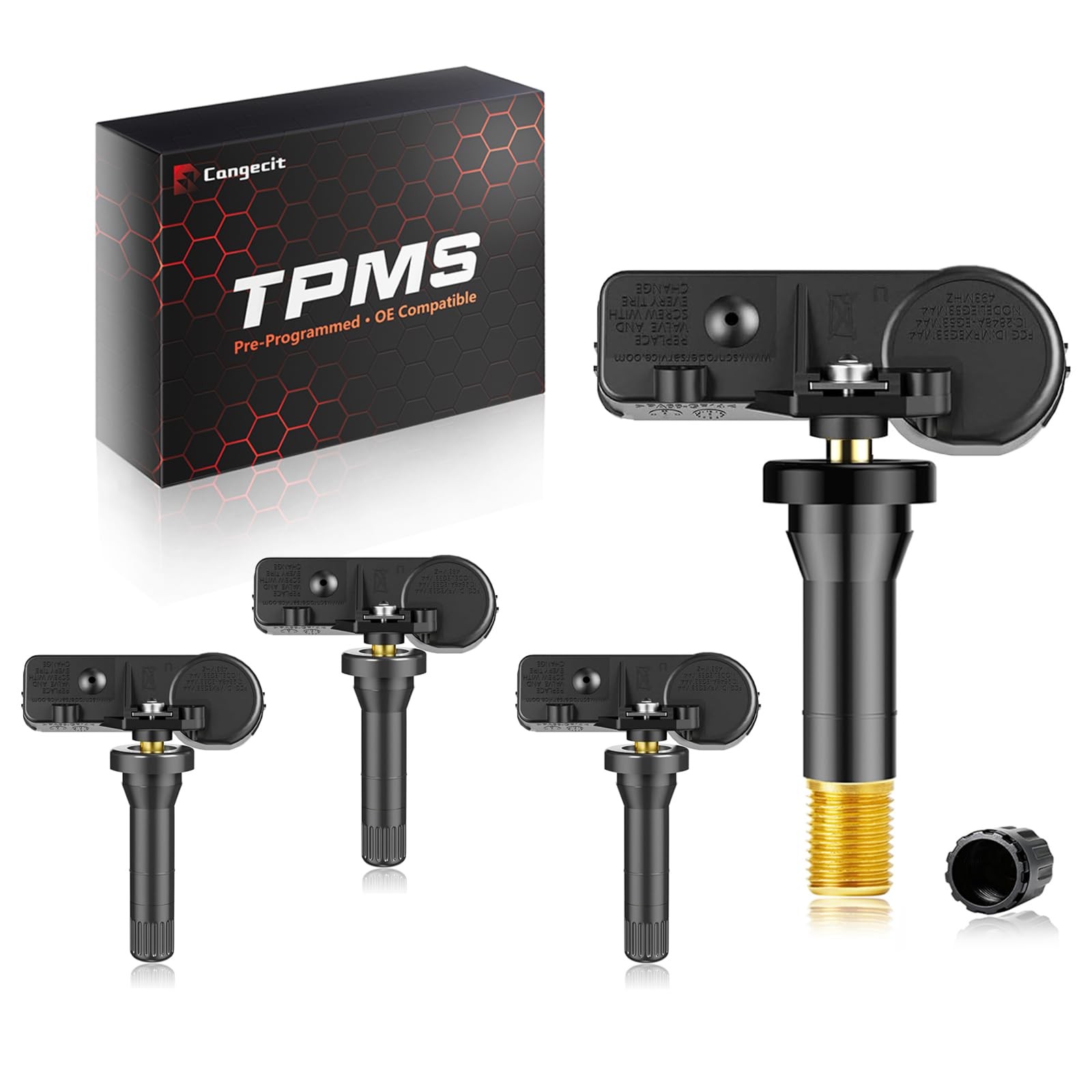 433Mhz TPMS,Pre-Programmed Tire Pressure Sensor Fit for RAM