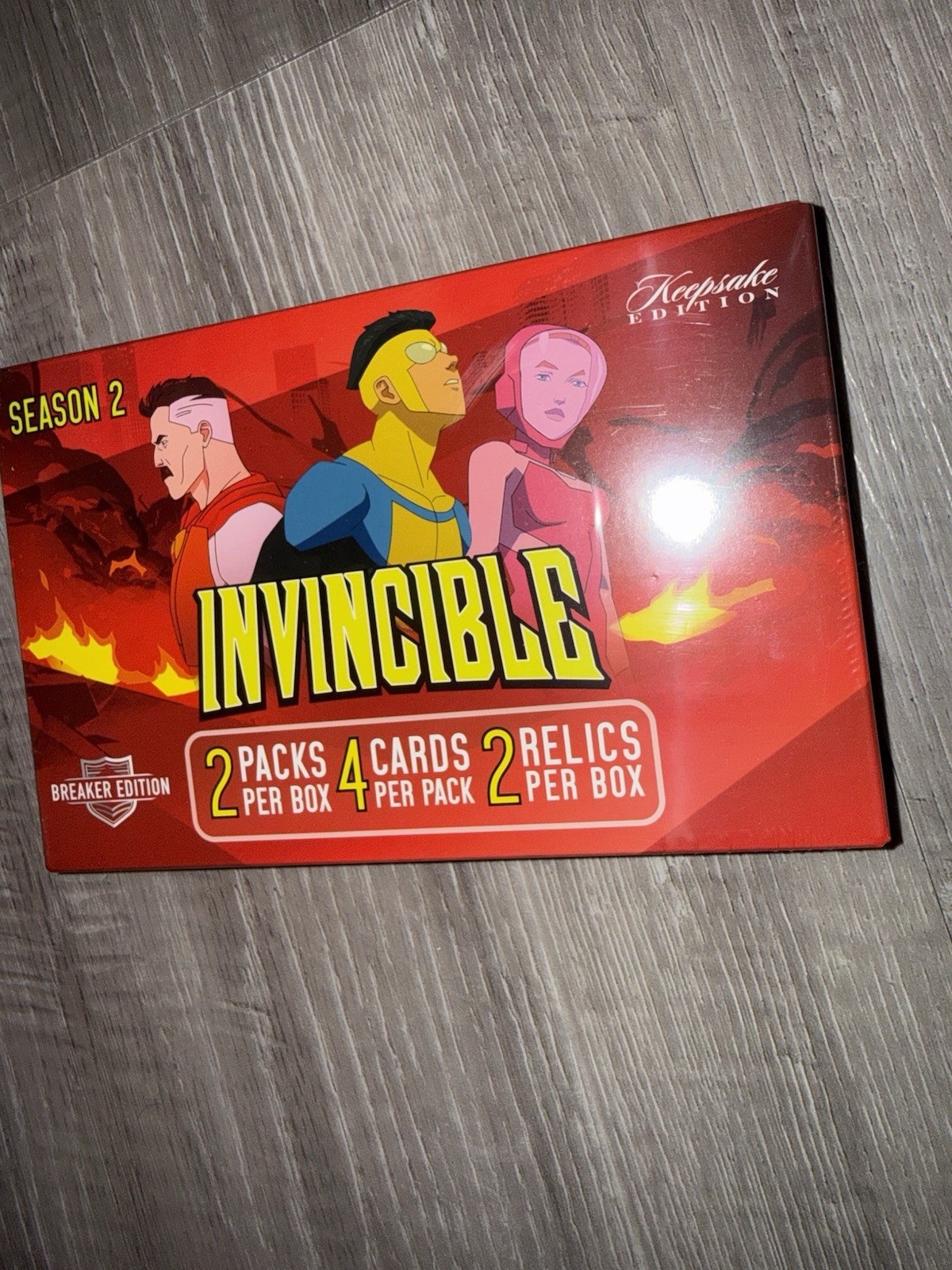 Invincible Season 2 Keepsake Premiere Edition Sealed Breaker Box (2026) Invincible Season 2 Keepsake Premiere Edition Sealed Breaker Box (2026)