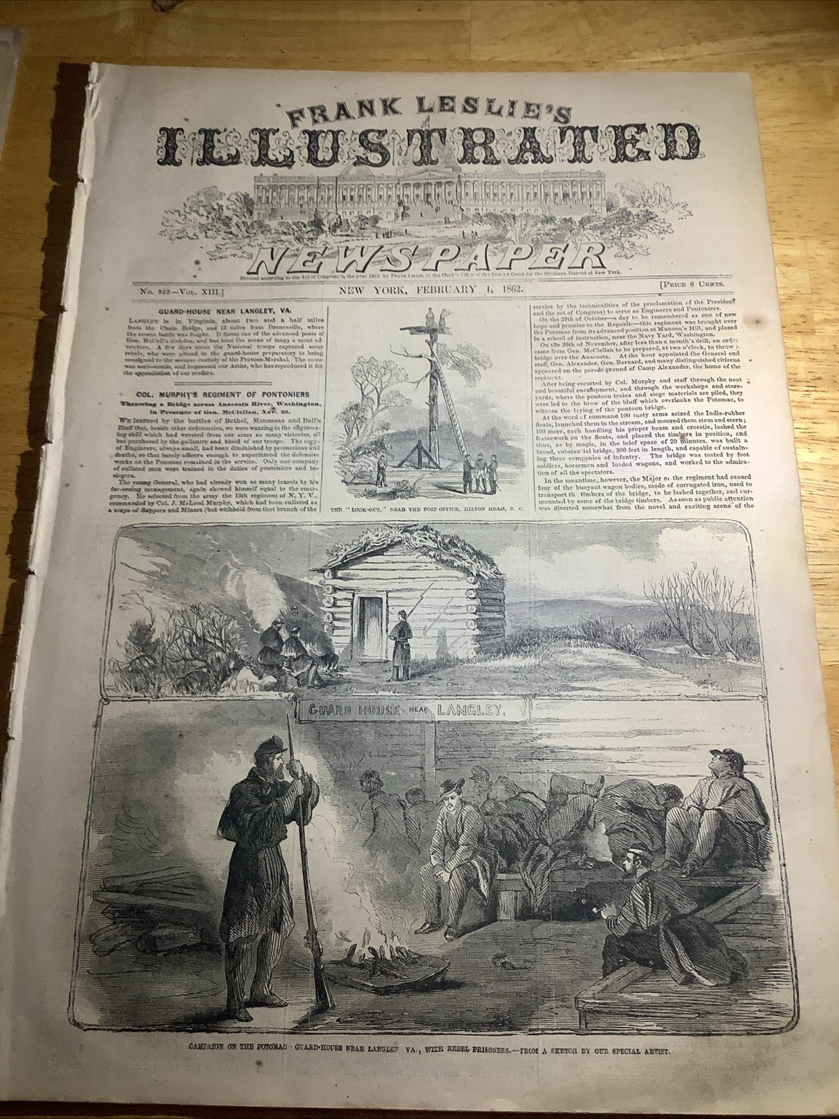 1862 FRANK LESLIE’S CIVIL WAR NEWSPAPER ~ GREAT CIVIL WAR ERA CONTENT 🇺🇸